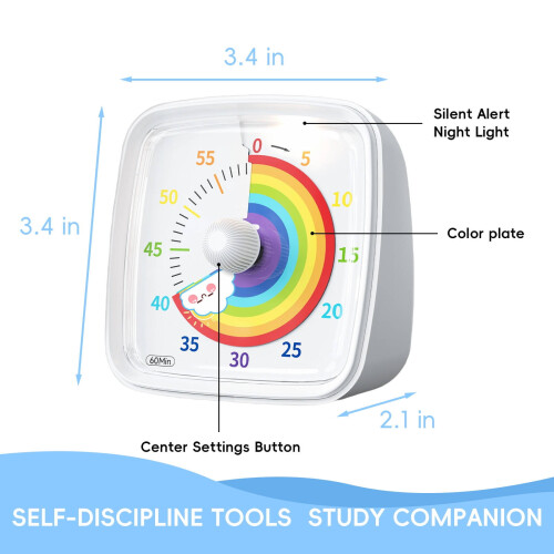 Visual Timer Visual Timer for Kids Timer for Kids,White,Style1 1