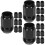 30Pièces Protection Écrous De Roue Caoutchouc Noir Accessoire Auto 8