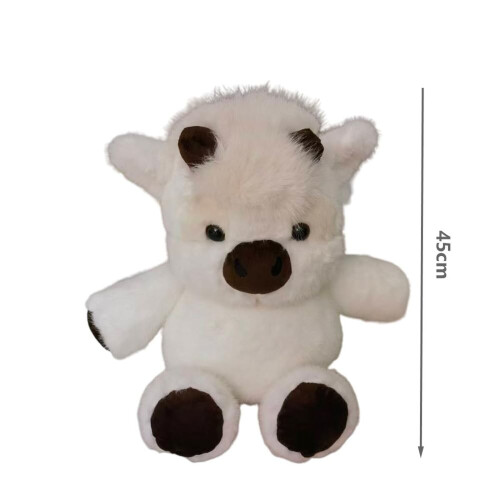 Høylandskue Kosedyr 17" Hvitt Fluffy Kosedyr 2