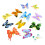 Plastic insecten actiefiguren, vlindermodel, 12 stuks 2