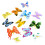 Plastic insecten actiefiguren, vlindermodel, 12 stuks 3