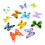 Plastic insecten actiefiguren, vlindermodel, 12 stuks 4