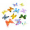 Plastic insecten actiefiguren, vlindermodel, 12 stuks 5
