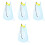 4Pièces À Cordon Enfant Bleu Ciel Polyester 4