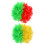8Pièces Perruques Afro Pet Colorées Pour Déguisement 2