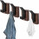 4-Piece Walnut Wood Wall Coat Hooks – Heavy-Duty 5