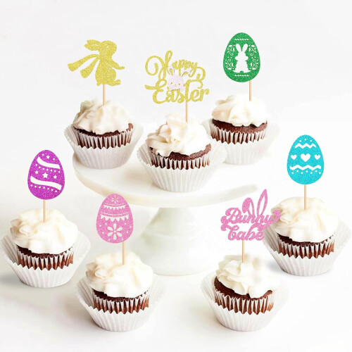 Διακοσμητικά για cupcakes με λαγουδάκι, διακοσμήσεις για τούρτα, διακοσμήσεις για 1