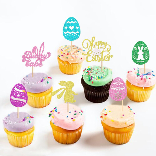Διακοσμητικά για cupcakes με λαγουδάκι, διακοσμήσεις για τούρτα, διακοσμήσεις για 2
