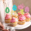 Διακοσμητικά για cupcakes με λαγουδάκι, διακοσμήσεις για τούρτα, διακοσμήσεις για 4