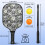 Σετ κουπιών Pickleball από fiberglass με λουλούδια, 2 μπάλες και τσάντα – Συμβατό με 4