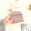 Under 5 Wallet for Men Slim Black+Friday RFID Blocking Leather 2 ID Window Pink 6