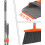 Adjustable Broom and Dustpan Set with Stiff Bristles 3