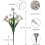 Weiße künstliche Blumen, farbecht, 12er-Pack 4