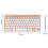 Teclado e Mouse Sem Fio - Conjunto de Teclado e Mouse Sem Fio Compacto e Ergonômico USB 2.4G para PC, Computador, Laptop, Windows, Mac e MacBook, 6