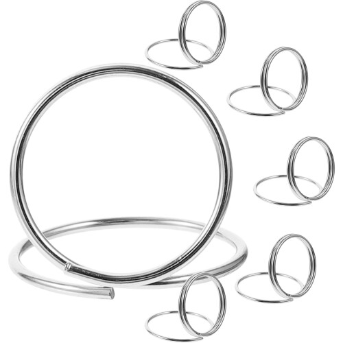 30Pièces Supports Table Métal Argenté Mini Pour Notes Et Cartes 2