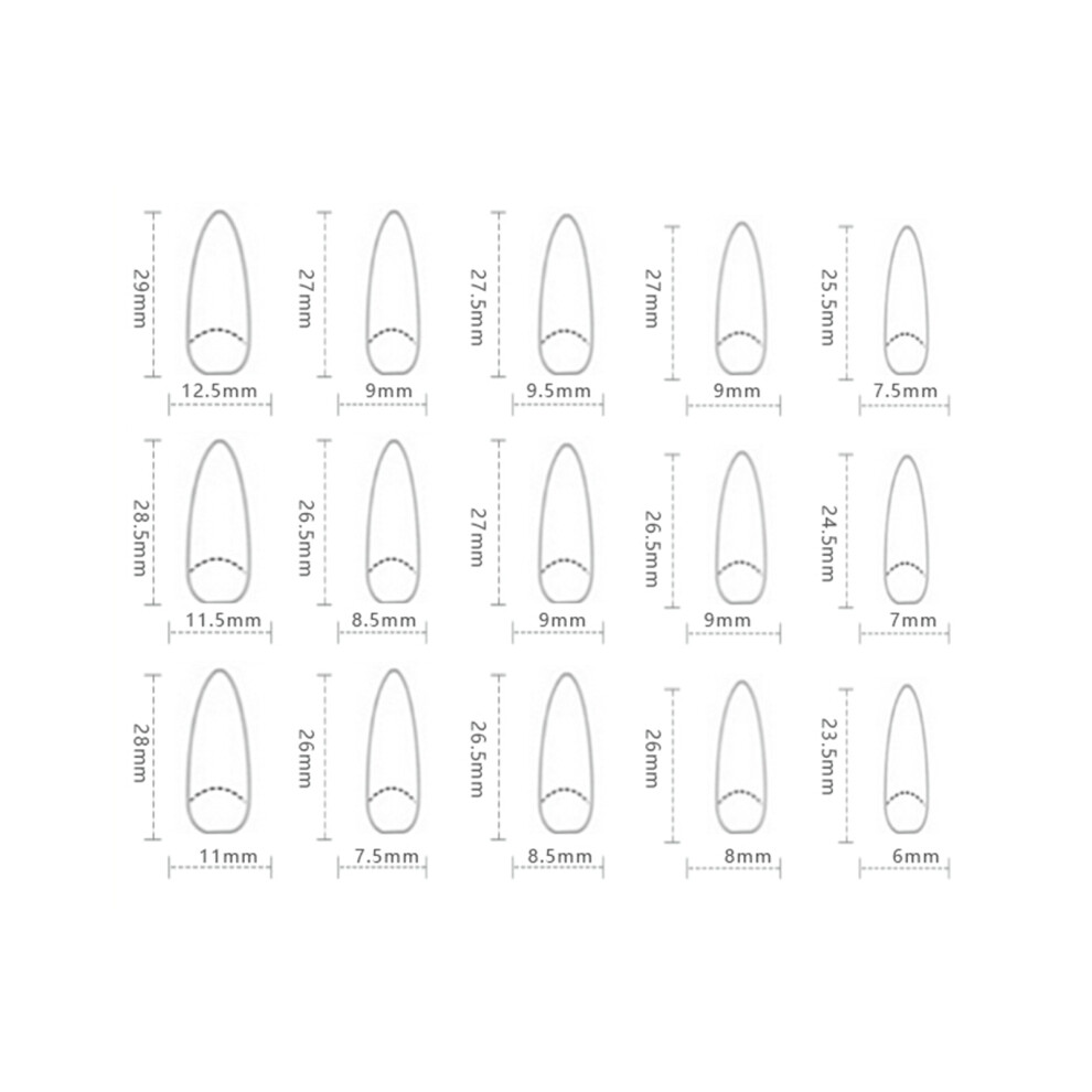 Dachuang Beauty Light/Mauve Cat Eye False Nails - Salon Supply