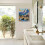 Quadro decorativo em tela com paisagem de montanha e cabana, 30x40cm (12x16 polegadas) 4