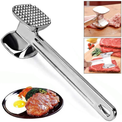 Fleischklopferhammer aus Aluminium, doppelköpfig, Größe S oder M 1