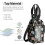 Μονωμένη τσάντα μπουκαλιών νερού crossbody – 40oz, με floral σχέδιο 5