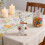 Πασχαλινό λαγουδάκι με καρότο, λευκό άγαλμα λαγουδάκι 5,9 ιντσών για διακόσμηση 4