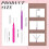 100 τεμάχια Micro Eyebrow Spoolie Brush με καπάκι, εργαλείο πλαστικοποίησης φρυδιών και 2