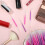 100 τεμάχια Micro Eyebrow Spoolie Brush με καπάκι, εργαλείο πλαστικοποίησης φρυδιών και 7