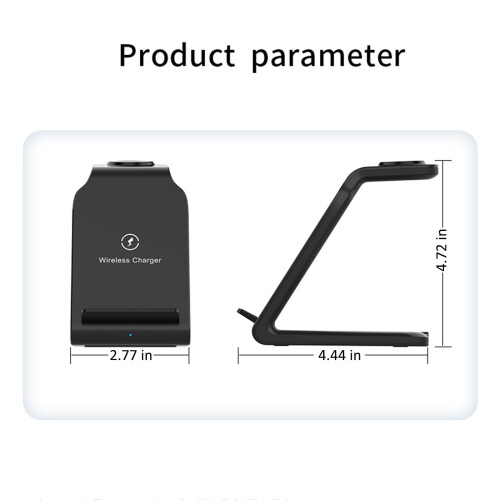 Ασύρματος σταθμός φόρτισης 15W 3 σε 1 για Android, iPhone, iPad, Samsung — Συμβατό με Apple και Samsung 2
