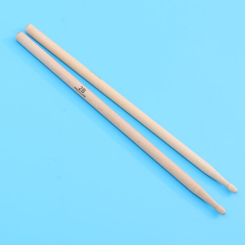 Wood Tip Drumsticks with Wood Handle, 1 Pair 1
