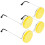 Sitronformede solbriller i gul plast, 1 par 5