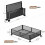 Metal Under Bed Storage Container with Wheels – 2 Pack 2