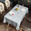 Floral Polyester Rectangle Tablecloth 60x102 in 2