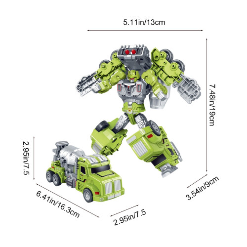 Camion robot transformable vert (1 pièce) 2