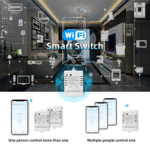 Tuya  WiFi  DIY Timer AC 85-265V WiFi Wireless Controller 30A Power Monitor Kwh für Alexa  Home