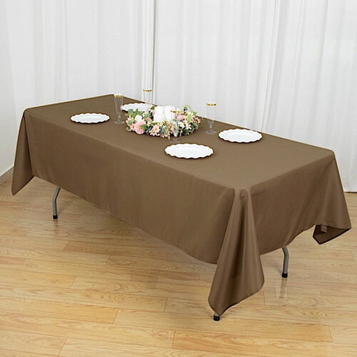 Polyester Rectangular Tablecloth 60 x 102 in (6 pcs) 1