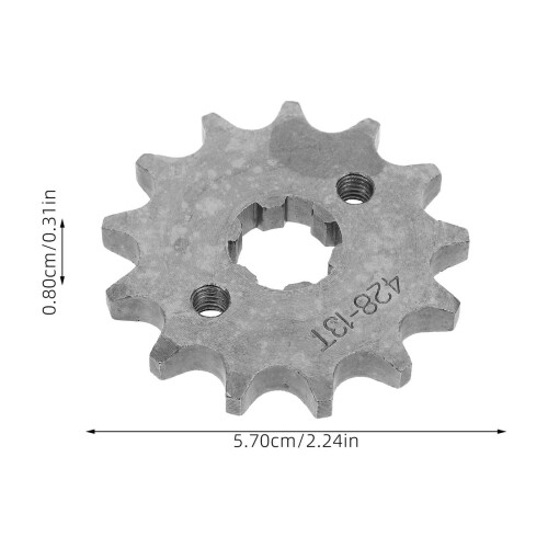 1 conjunto de coroa protetora para motocicleta em ferro cinza para pilotagem off-road, 2,24 x 2,24 x 0,31 polegadas 1
