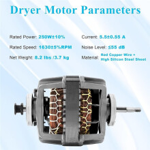 DC31-00055G DC31-00055H DC31-00055D DFS270ZSEL1 Dryer Motor for Dryers Replaces