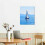 Quadro decorativo de parede em tela com veleiro azul no oceano, 40x50cm (16x20 polegadas), ideal para sala de estar e quarto. 2