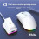 Rechargeable Wireless Gaming Mouse with Charging Dock  2.4G Dual Mode Backlight Ergonomic Design Game Mouse B 2