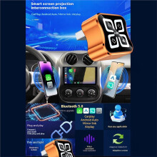 4in1 Carplay Adapter Airplay/Mirror Link/Android Auto/Carplay USB Dongle Wireless AI Box Wired Carplay to Wireless A