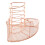 Θήκη για πινέλα μακιγιάζ Rose Gold, 1 σετ, 5,9 x 4,7 x 4,3 ίντσες 3