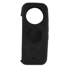 Custodia nel Silicone Custodia Antipolvere Custodia Protettiva Impermeabile Custodia per Obiettivo per Fotocamera Insta 360 One X2 Nera