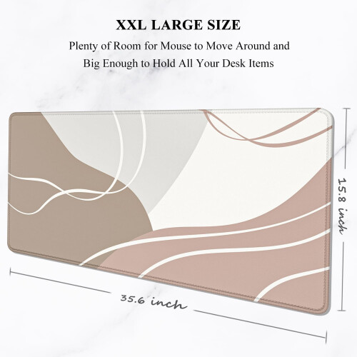 Μεγάλο XXL Gaming Mouse Pad 35,4"x15,7", Ύφασμα Micro-Weave, Αντιολισθητική Βάση από Λαστιχένιο 1