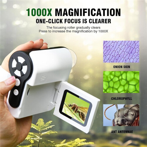 Handheld Digital Microscope for Kids  Portable Pocket DV Miniature Microscope with 32G Memory Card 2