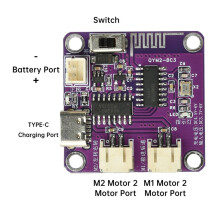 2.4G Four-Channel Remote Control Kit for DIY Toy Cars Boats Robots with Type-C Charging Long Range Stable Connection