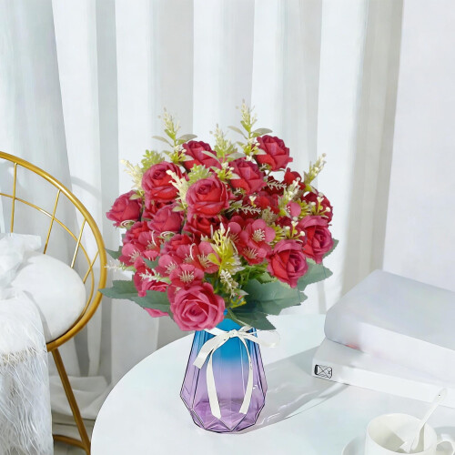 Artificial Austin Roses Bouquet 7 pcs 2