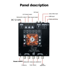 160WX2+320W Digital Power Amplifier LD-2.1PRO 2.1 Channel TDA7498ETE Module Home Subwoofer Amplifier