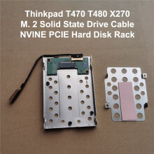 NVME M.2 PCIe SSD to 2.5 Hard Drive Caddy Tray with  HDD Cable Replacement for  T470 T480 X270 T470 T480