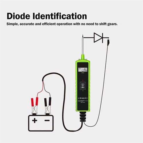 P60 Automotive Circuit Tester Car Electrical System Short Tester 6-30V  LCD Flashlight Component Activation 2