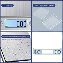 Small Kitchen Scale 3Kg/0.01G, High Accuracy Cooking Scale, Pocket Scale with LCD Display