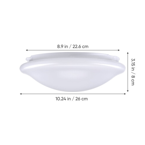 Plastic Ceiling Light Shade White 1Pcs Soft Lighting for Office 1